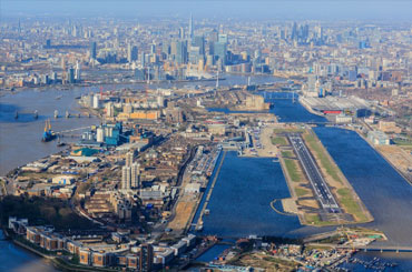 London city aerial view