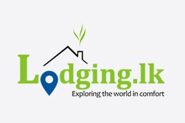 Lodging.lk bungalow booking company logo design
