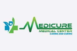 medicure medical center logo design