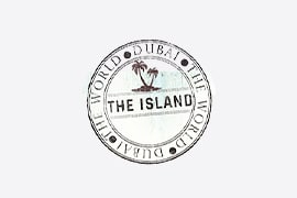 The island Dubai company logo design
