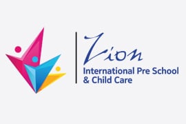 Zion International Preschool Childcare Company logo design